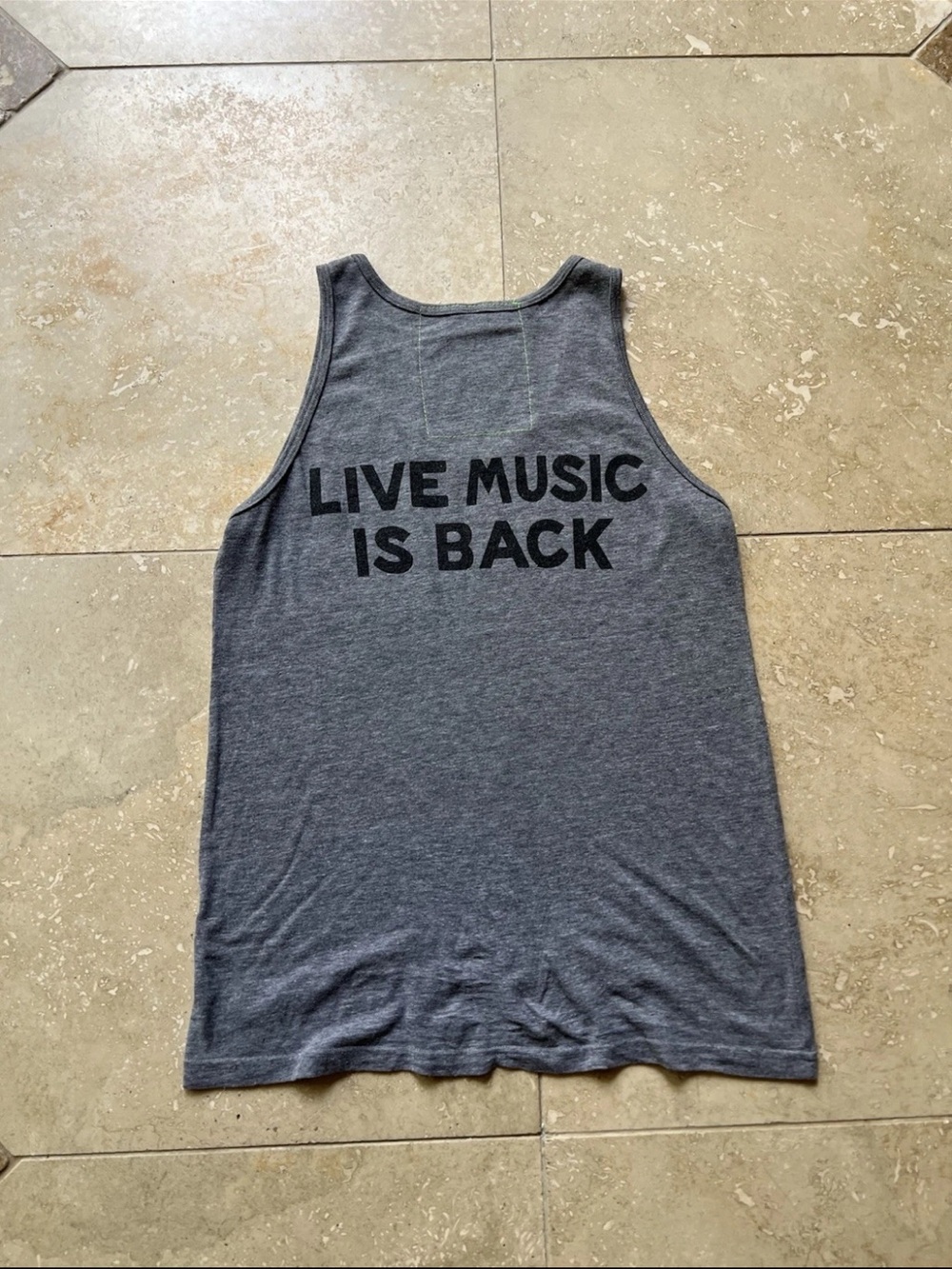 Aviator Nation Austin City Limits Music Festival Gray Tank Top Shirt Size Medium - Picture 2 of 3